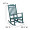 Flash Furniture Winston All-Weather Rocking Chair in Teal Faux Wood JJ-C14703-TL-GG - alternate 2